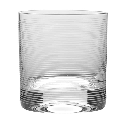 Mikasa packaging and label showing set of four crystal glasses ready as a gift
