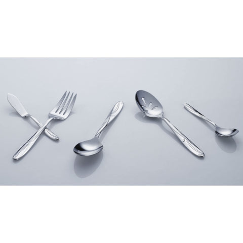 Mikasa Cocoa Blossom styled on a dinner table with linens and plates to convey versatile entertaining appeal