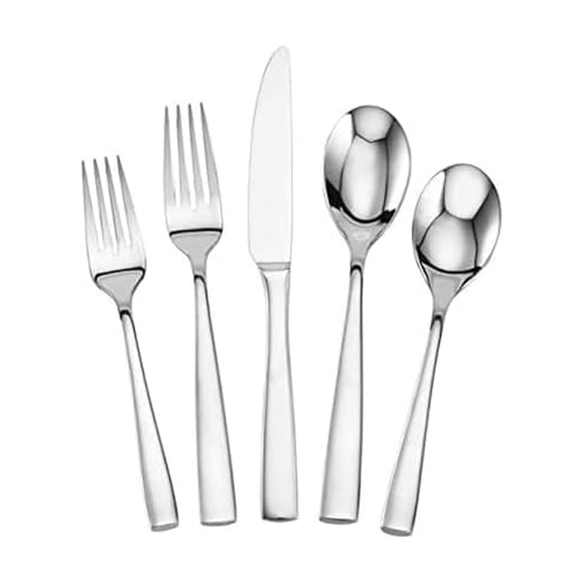 Mikasa Delano front packaging showing complete 20-piece set, ready to use