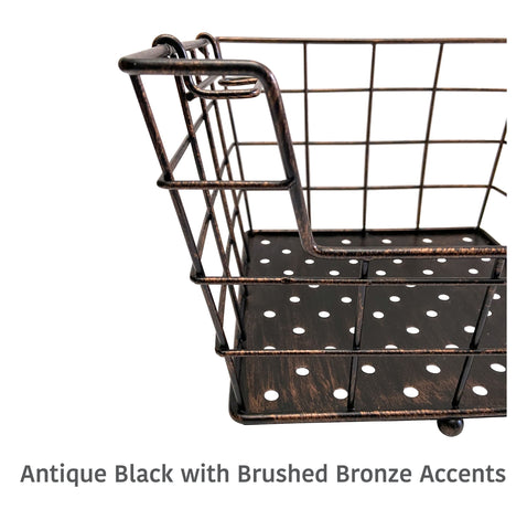 Mikasa Ferme baskets detached on table for versatile serving and transport
