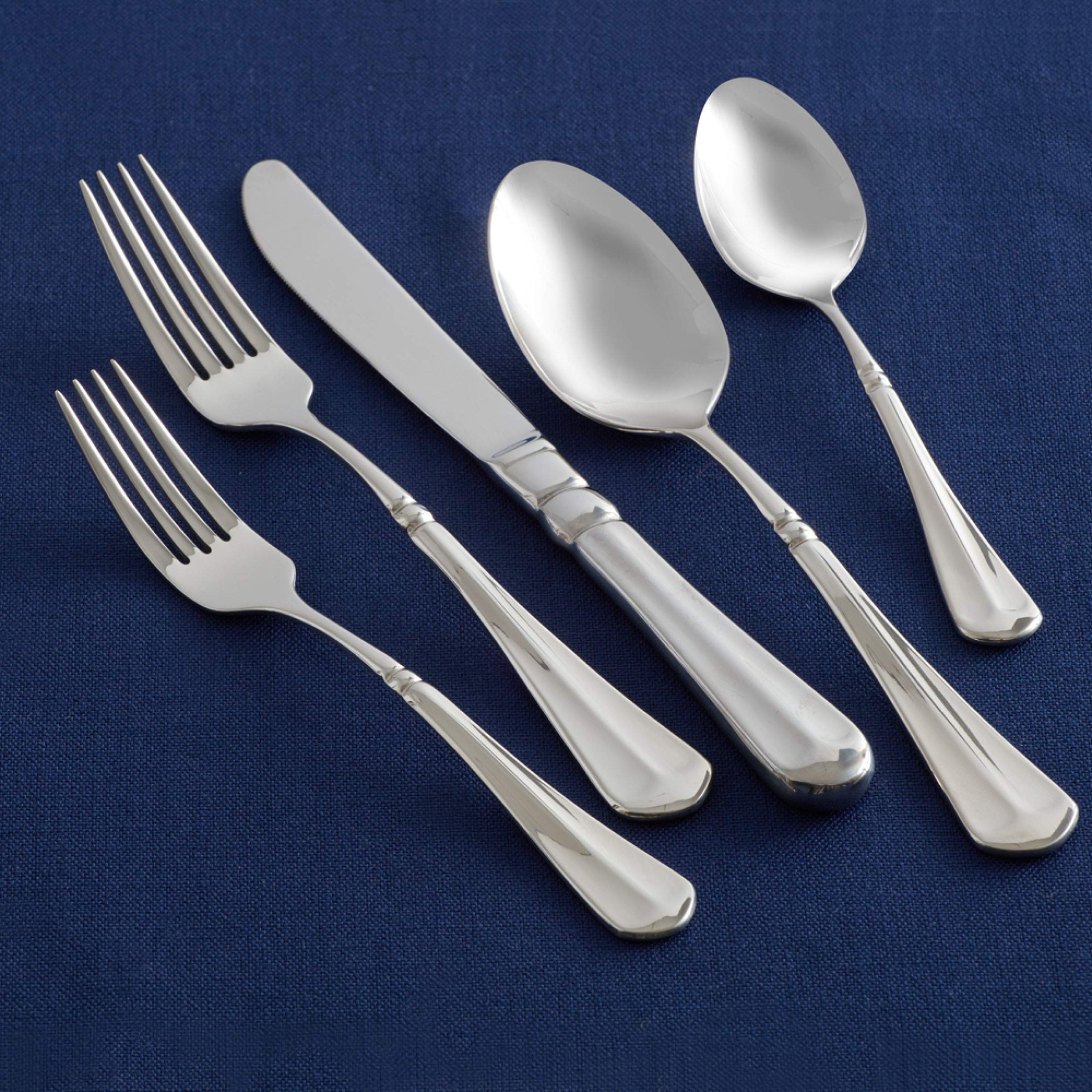 Mikasa arranged hostess serving pieces ready for passing dishes, improving entertaining ease