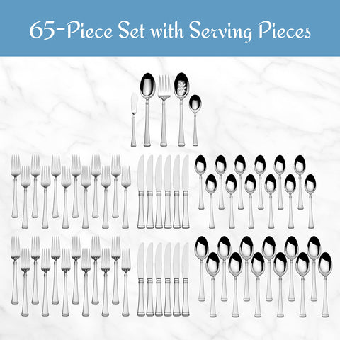 Mikasa Harmony closeup of place setting demonstrating balanced weight