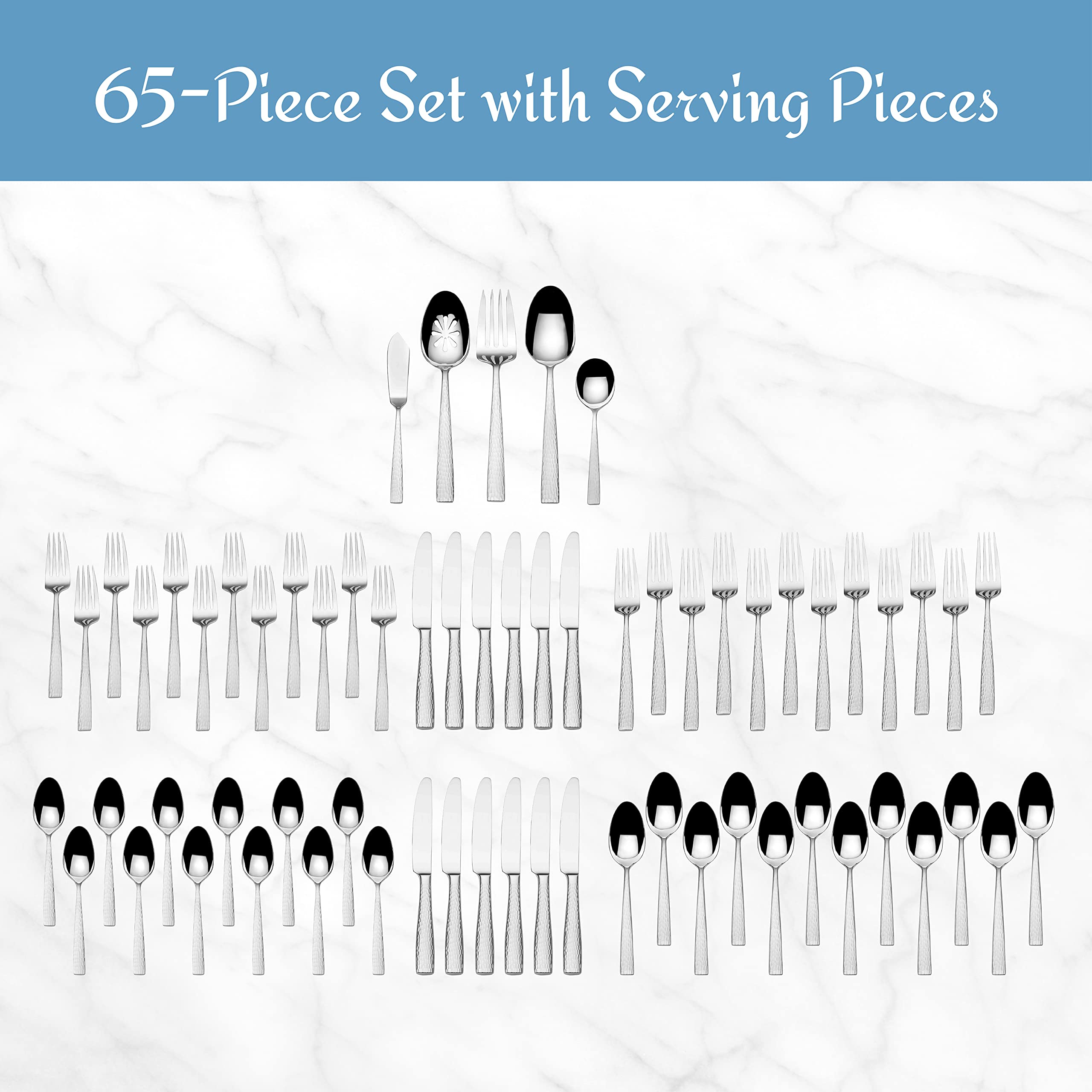 Mikasa Oliver forks arranged at place setting, enhances dining presentation