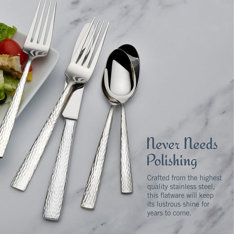 Mikasa Oliver next to dinner plate to show scale and proportion