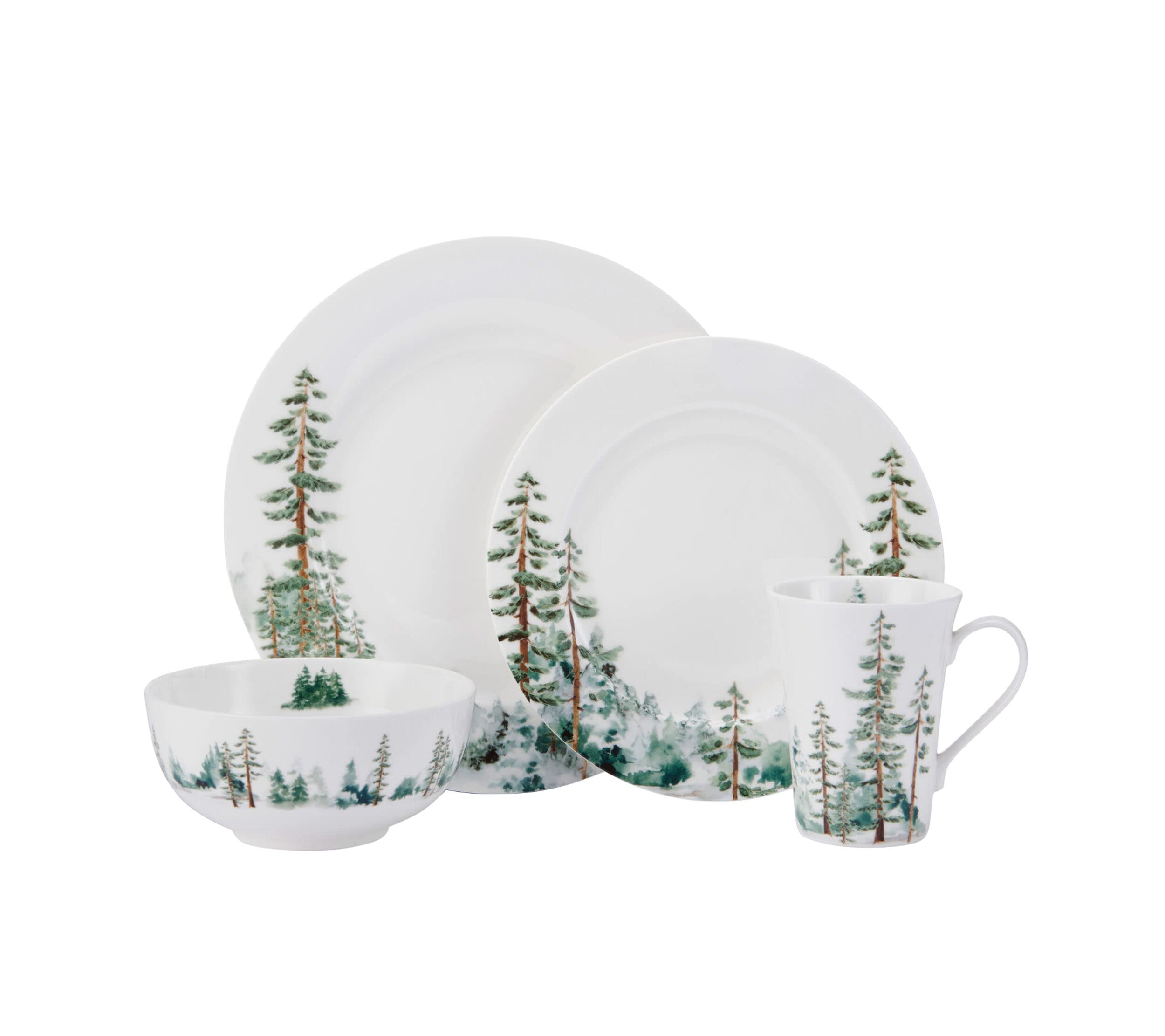 Mikasa stacked plates demonstrating compact storage and neat stacking