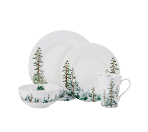 Mikasa stacked plates demonstrating compact storage and neat stacking