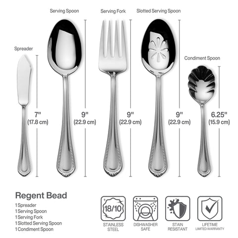 Mikasa Regent Bead inside dishwasher context demonstrating easy cleanup advantage