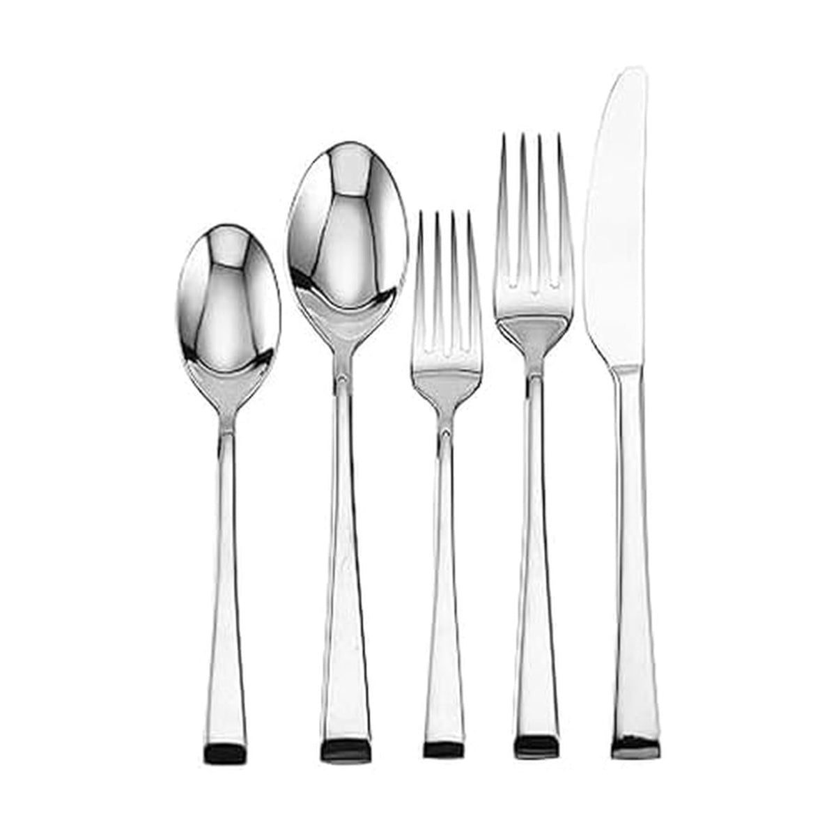 Mikasa Rockford front view of 20-piece set showing modern elegance and complete service