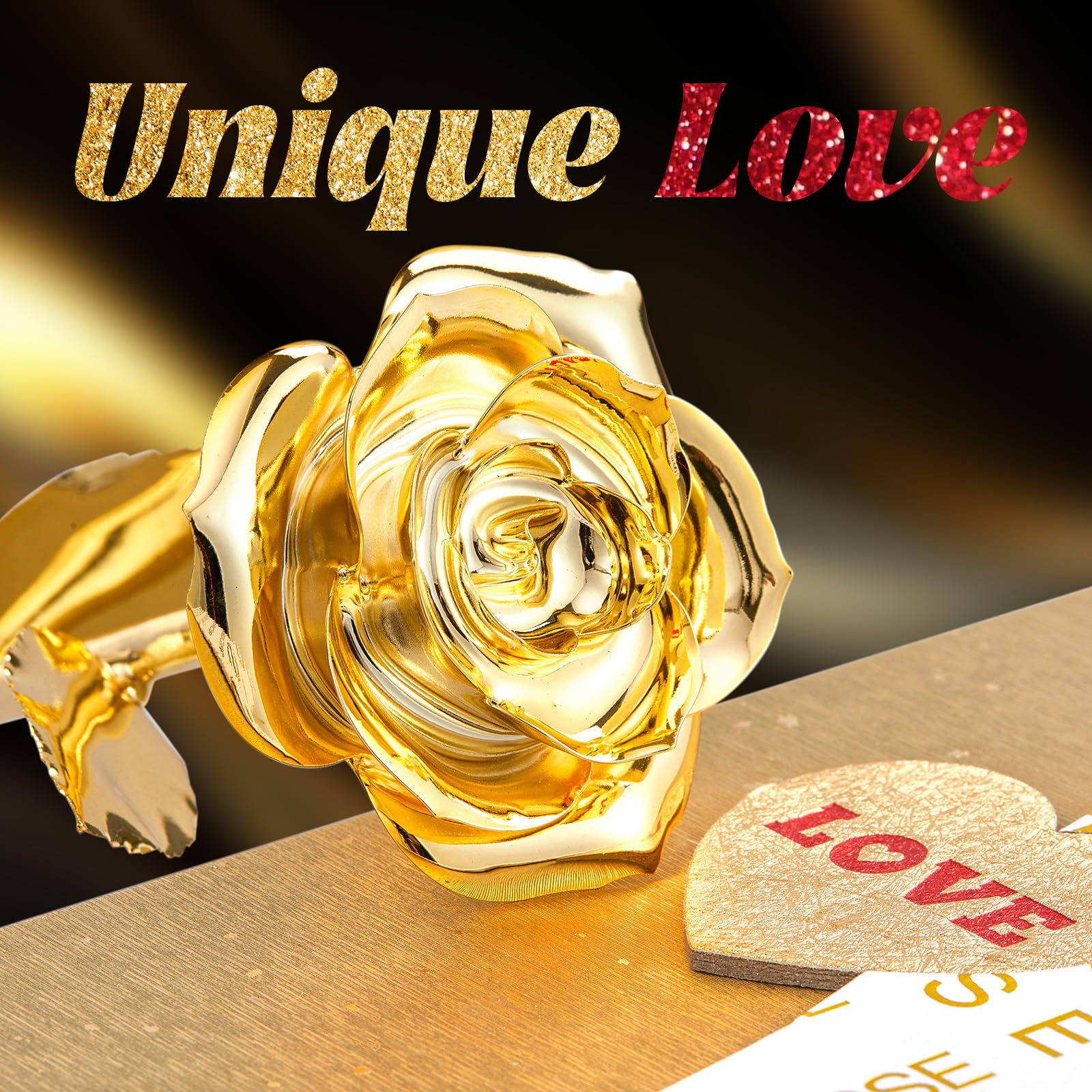 Mikasol close-up of petal texture highlighting natural detail and durable gold finish