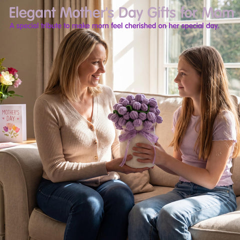 Mikimoony lifestyle shot of woman receiving gift capturing surprise and emotional connection