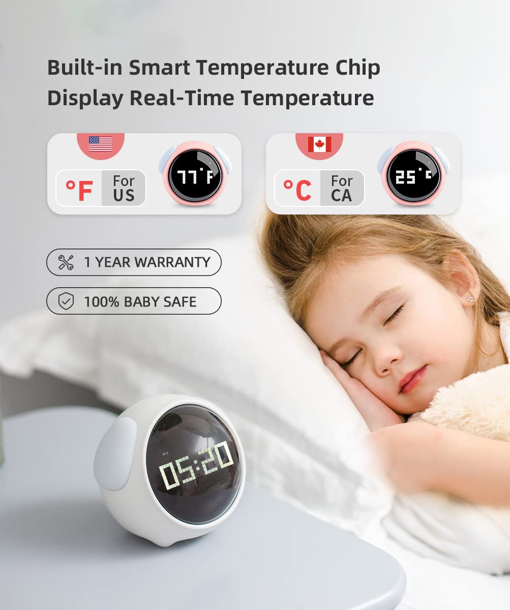 MikoDream temperature display detail showing clear room temperature for quick checks