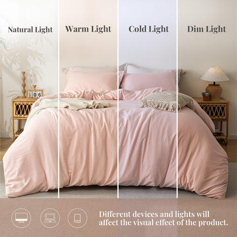 MILDLY interior corner ties securing comforter to prevent shifting
