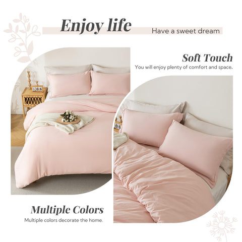MILDLY size comparison showing duvet scale for queen bed fit clarity