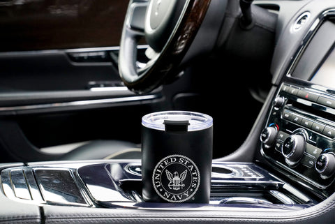 Military Gift Shop side profile with secure lid illustrating leak-resistant benefit