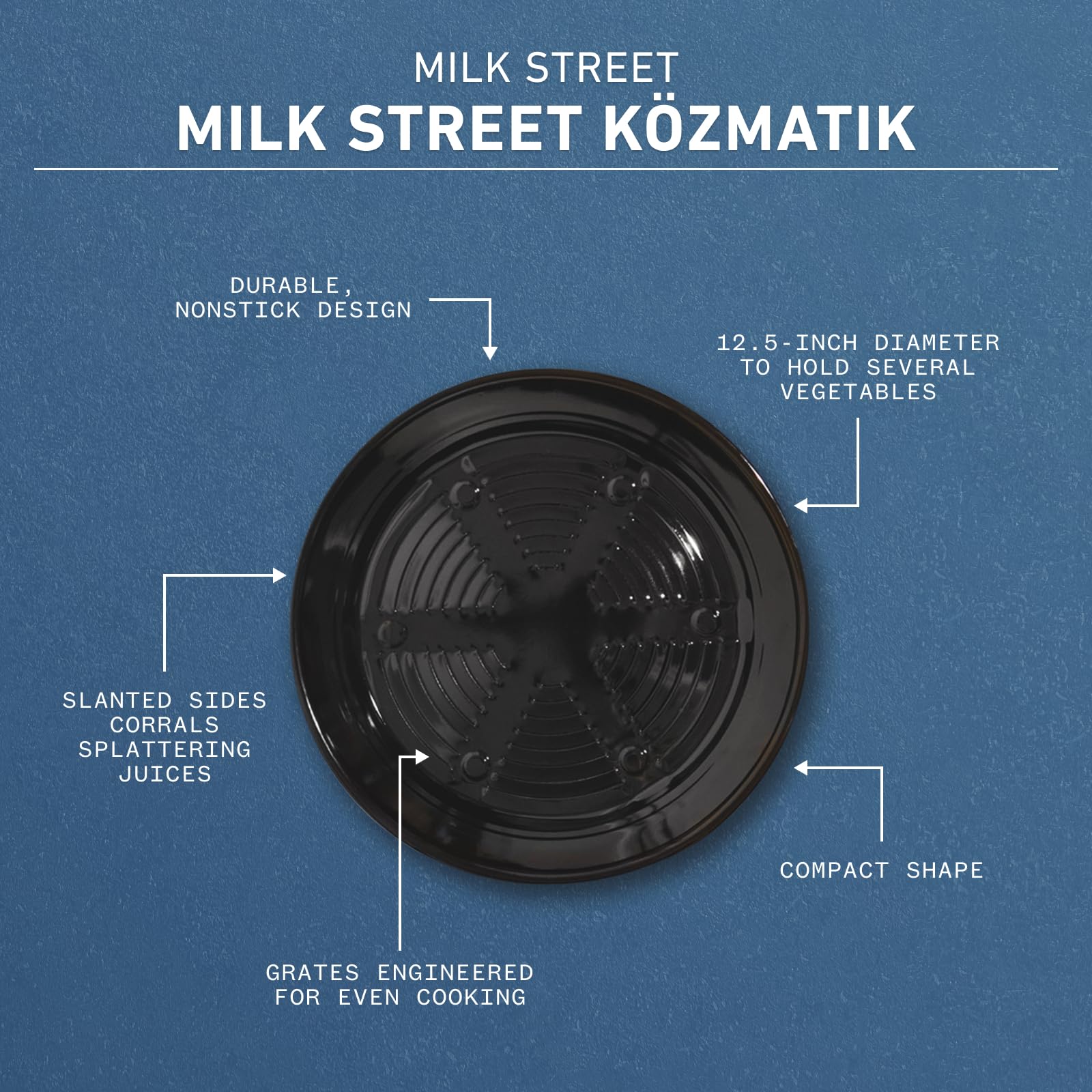 Milk Street Közmatik inside oven under broiler illustrating versatile cooking options