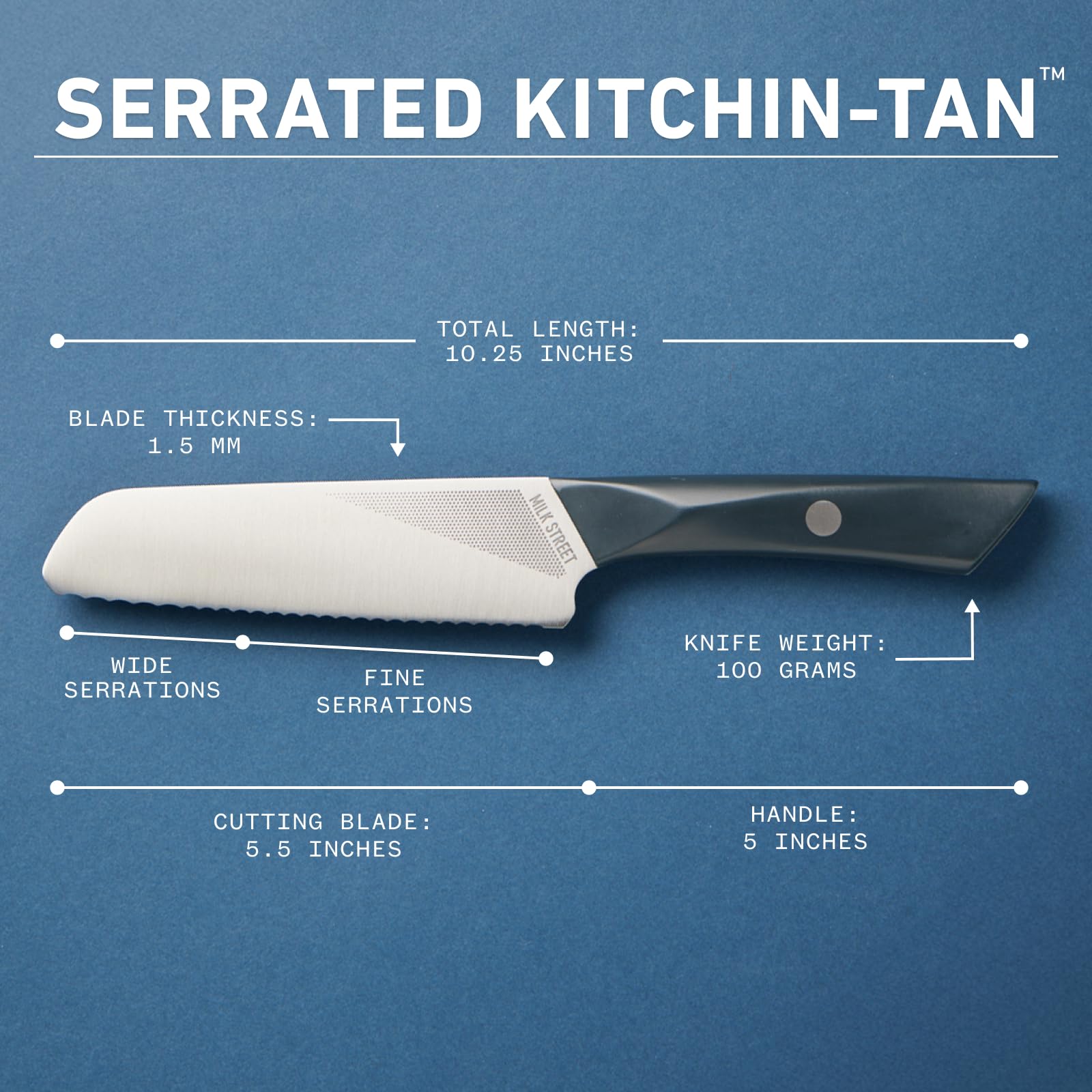 Milk Street cutting sandwich showing wide blade used for slicing and spreading