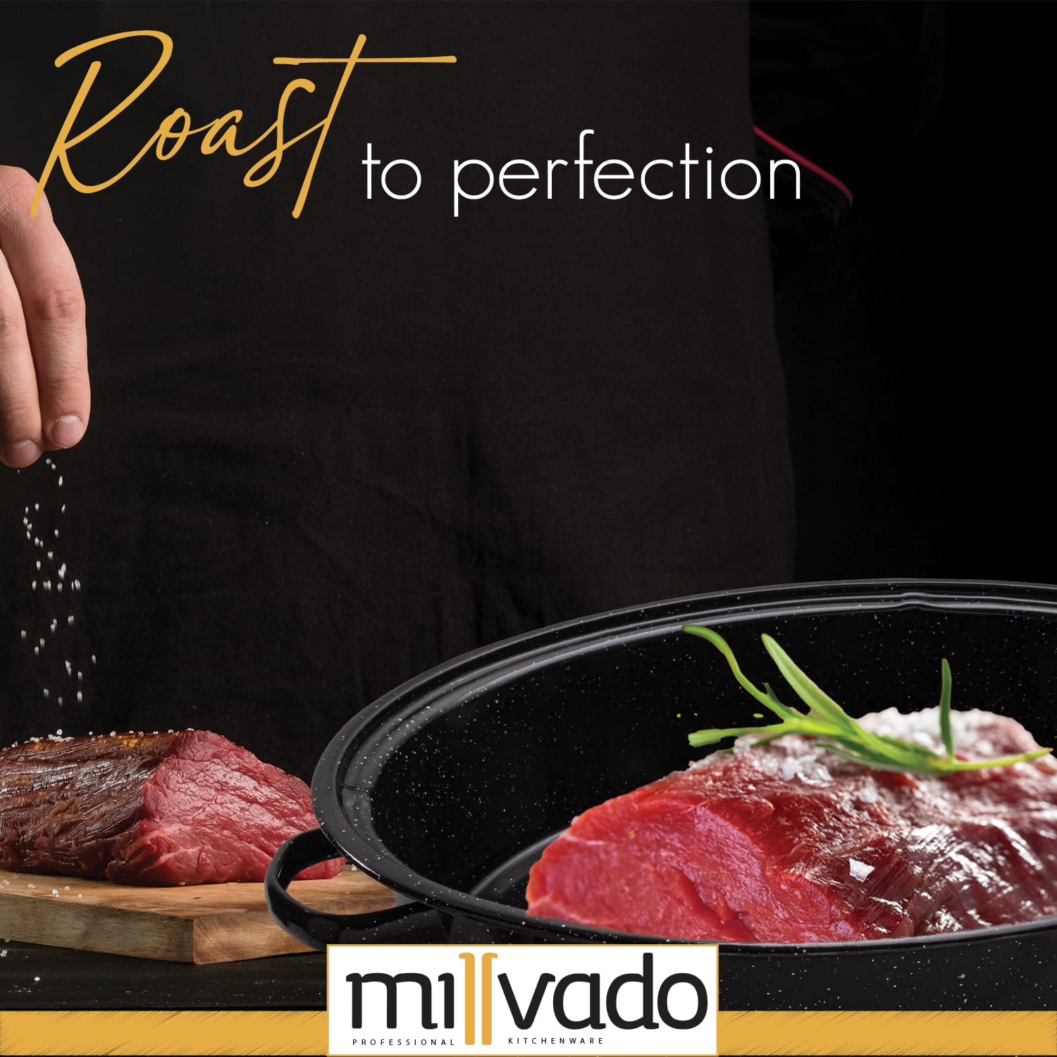 Millvado with roast turkey showing roomy fit for large birds