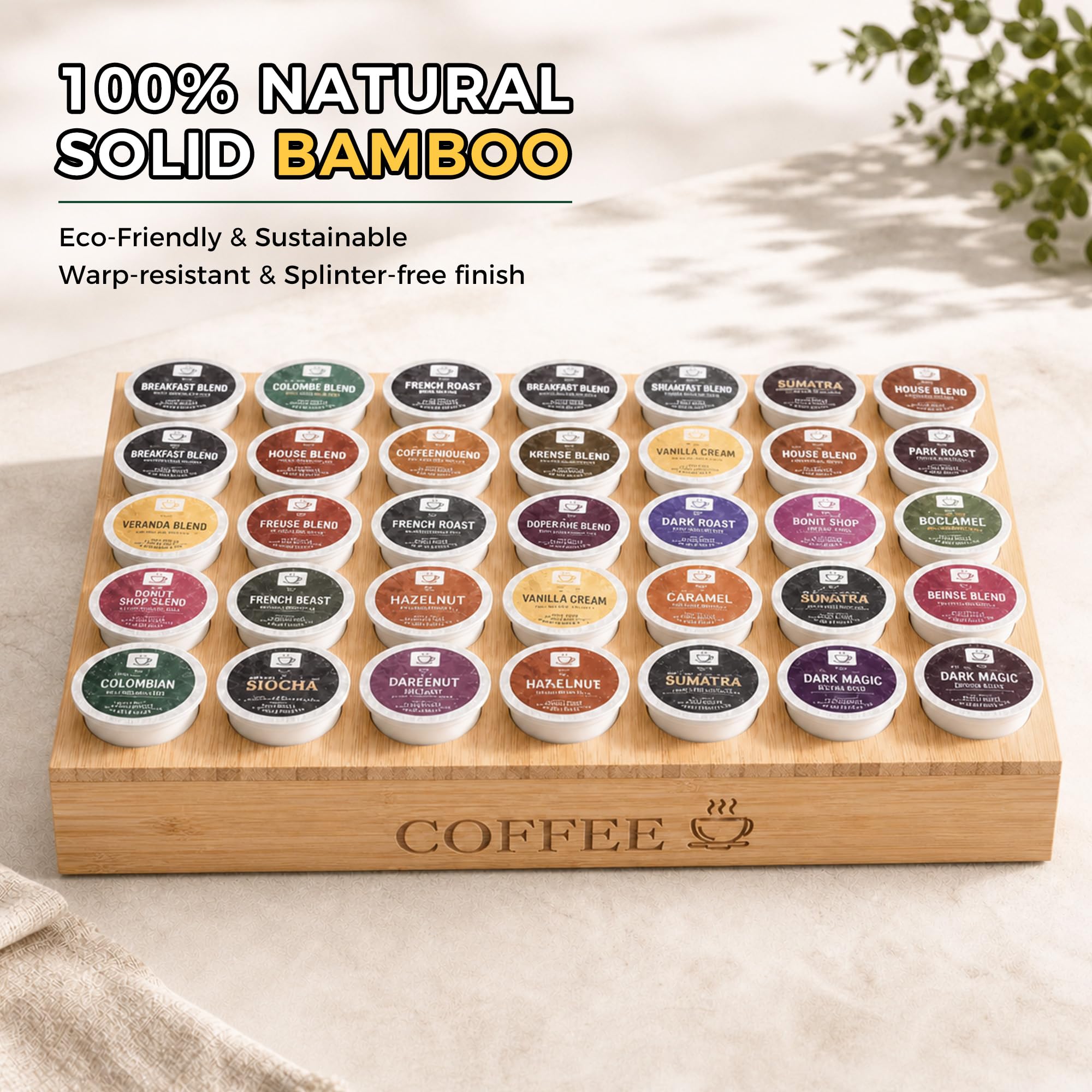 MinBoo bamboo closeup wood grain durable finish with natural warmth