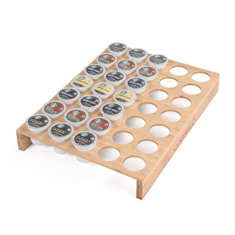 MinBoo bamboo front engraving 'COFFEE' adds cafe charm and clear identification