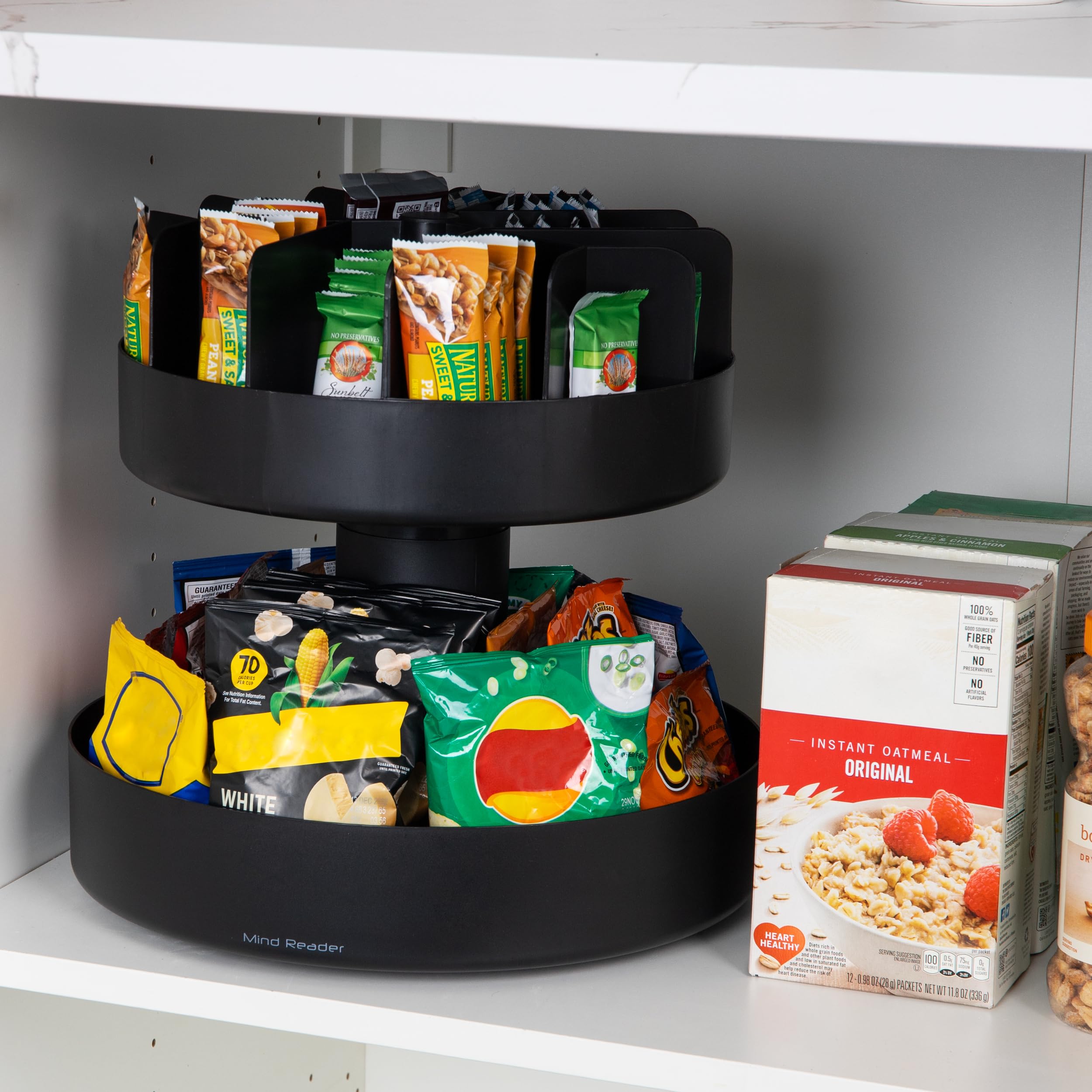 Mind Reader in breakroom lifestyle setup offering neat shared snack station