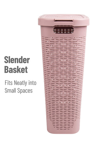 Mind Reader filled with towels and clothes illustrates 40L capacity usefulness