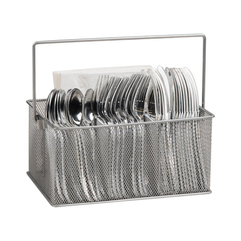 Mind Reader front view utensil caddy showing four compartments and organized benefit