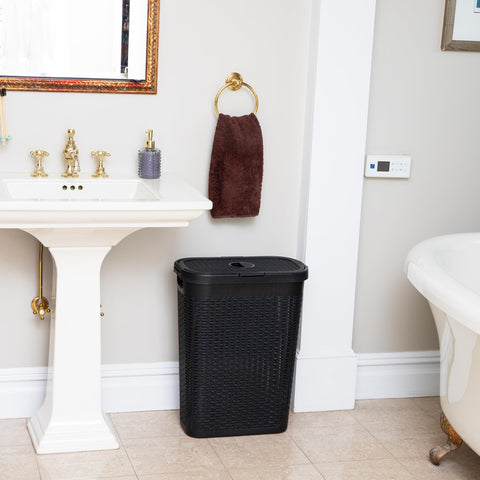 Mind Reader placed in a bathroom illustrating narrow-profile placement