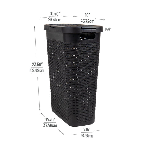 Mind Reader lid open view showing easy top loading convenience