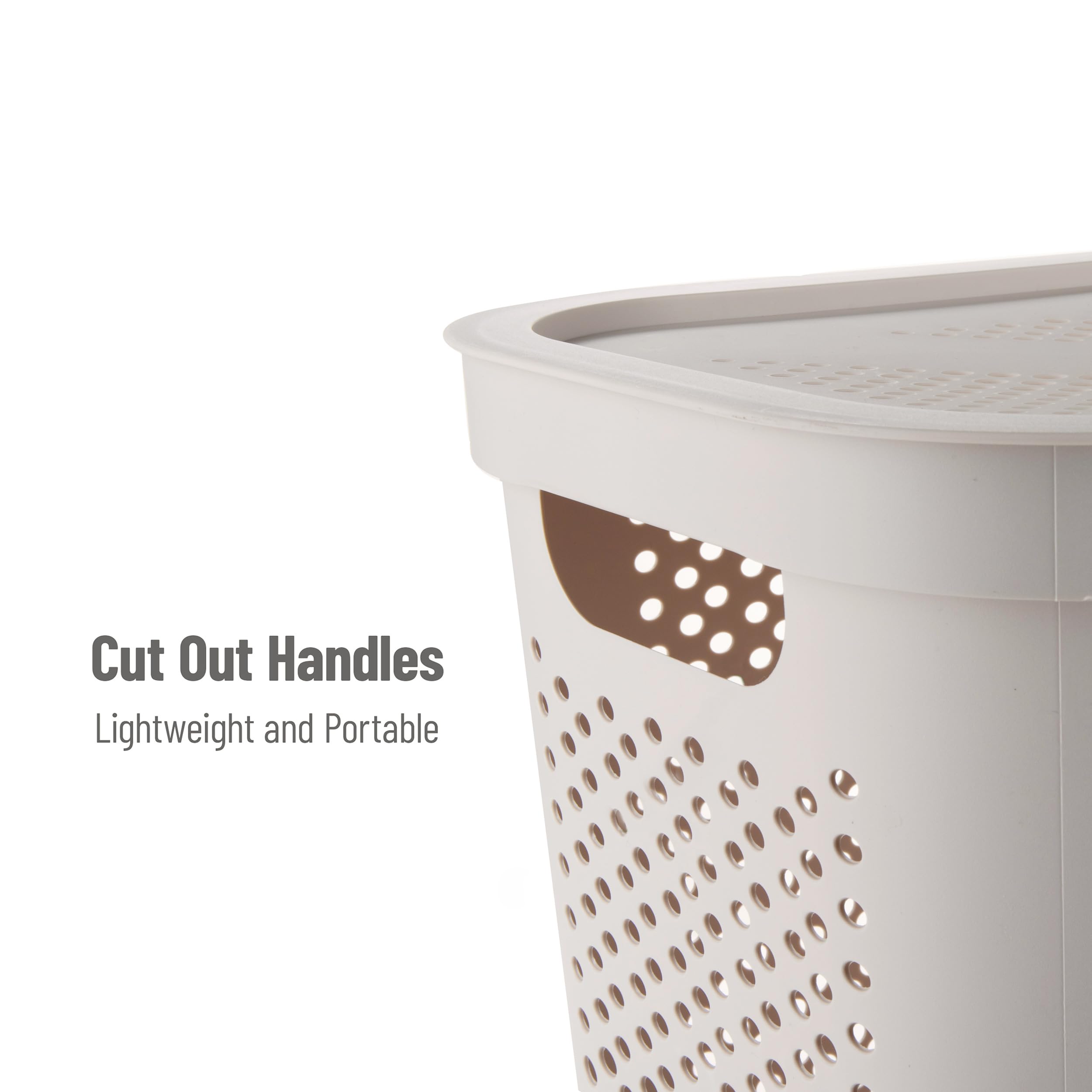 Mind Reader detailed shot of hinged lid showing secure snap-on convenience