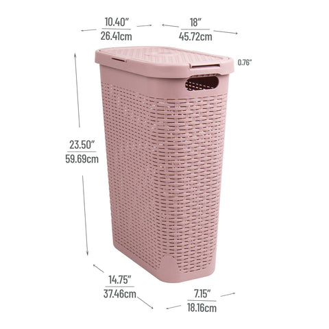 Mind Reader lid hinge detail displays secure lid and easy access benefit