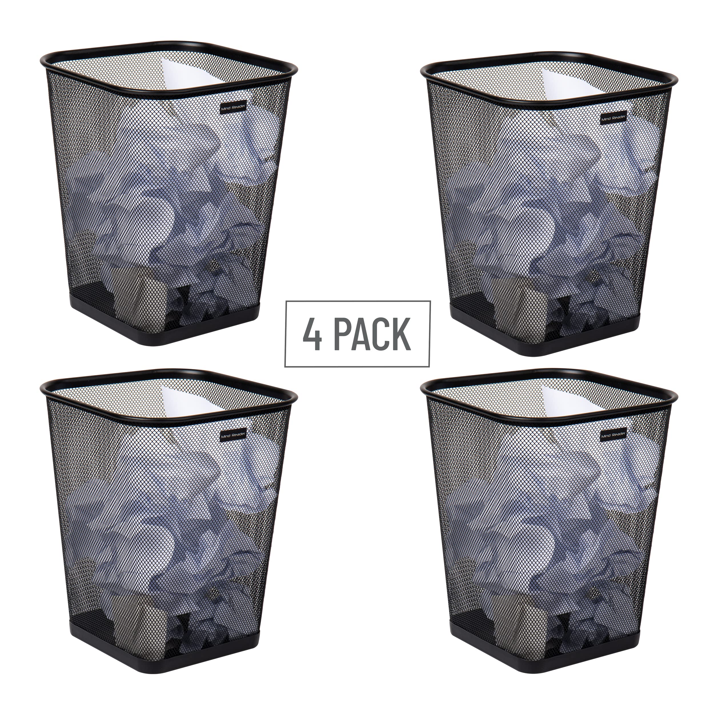 Mind Reader set of four arranged to show matching bins for multiroom organization