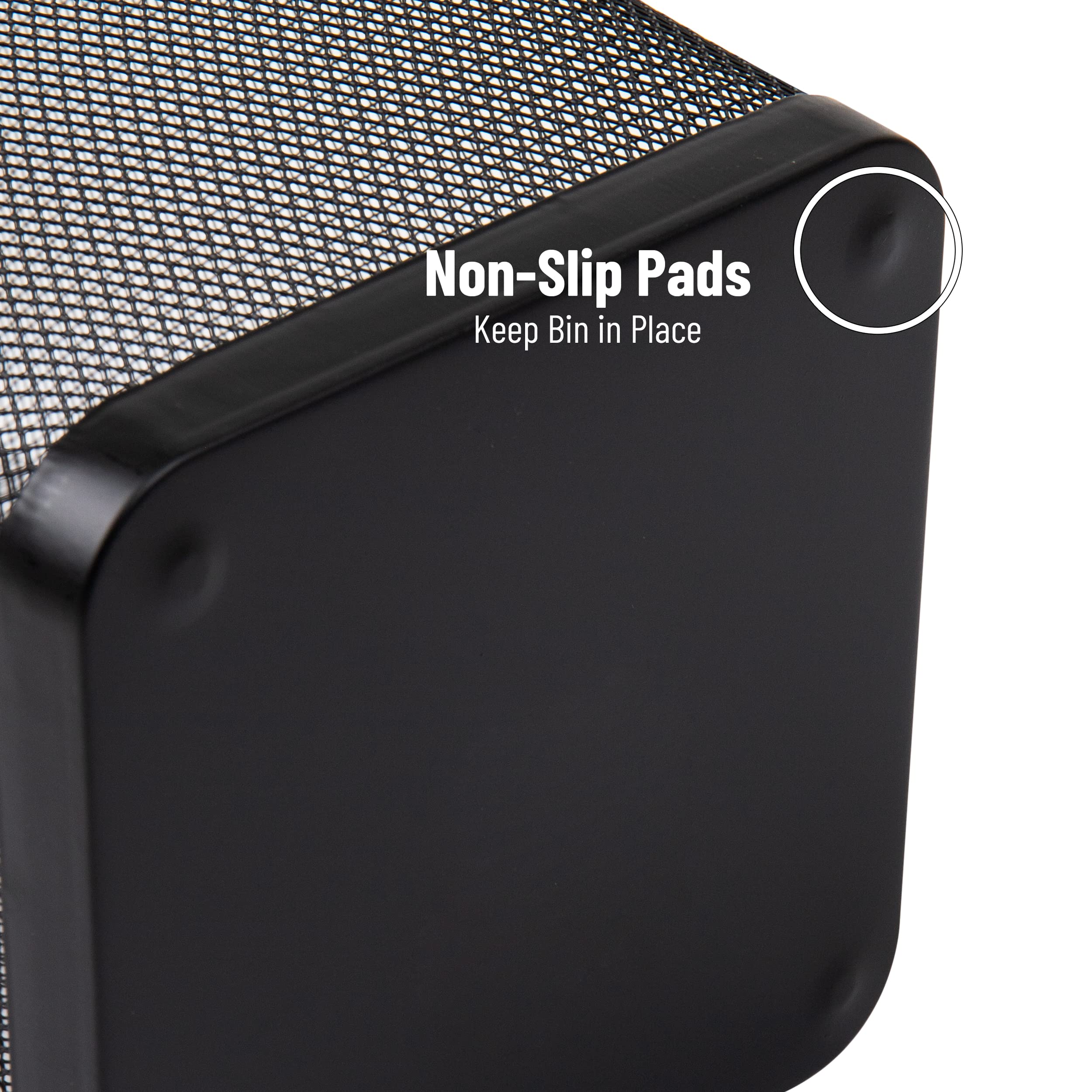 Mind Reader bin with small liner displayed for easy emptying and quick cleanup
