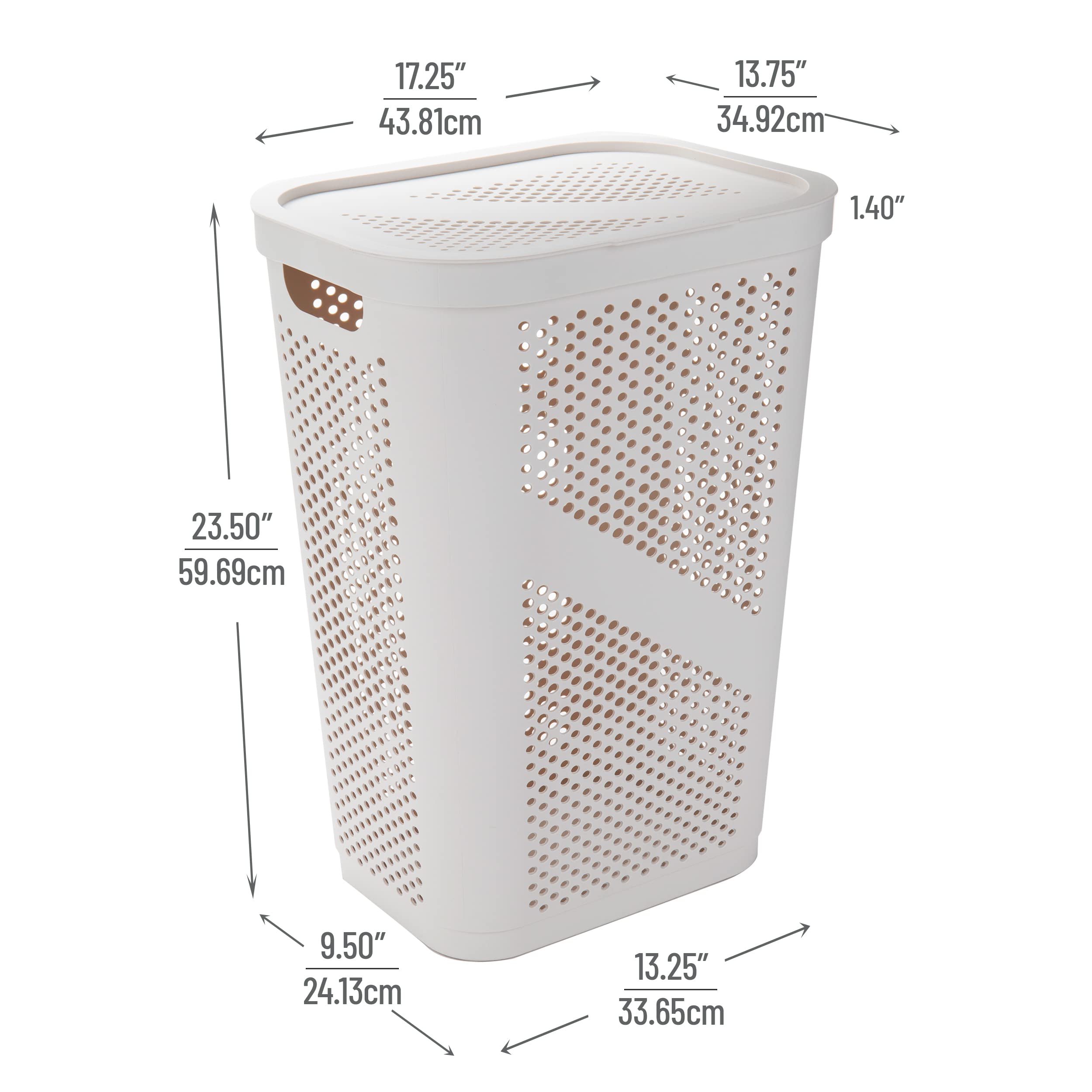 Mind Reader top view with clothes inside showing easy loading and capacity