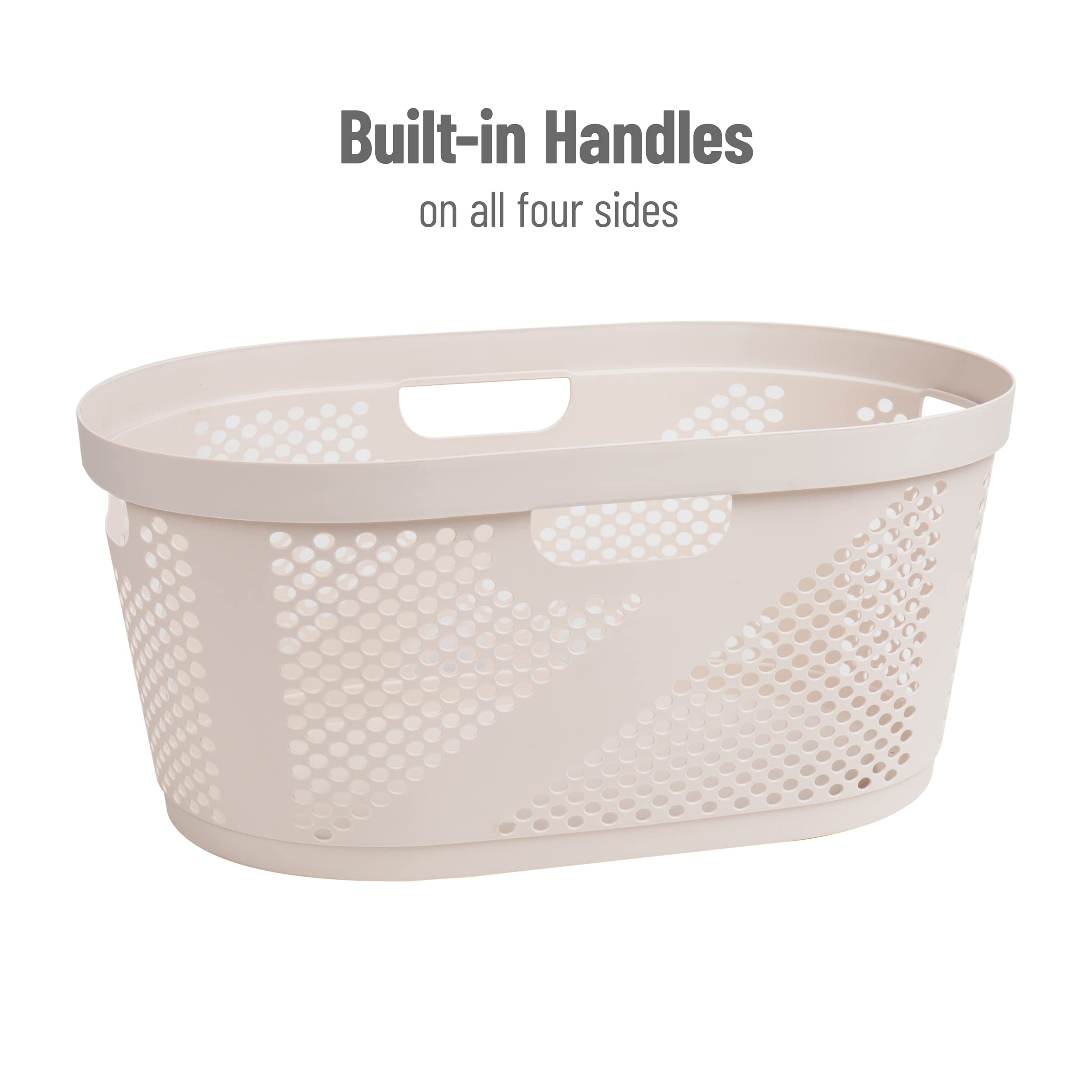 Mind Reader hamper with shoes for scale emphasizes compact footprint