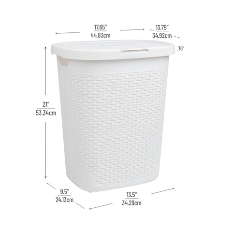 Mind Reader hinged lid detail showing snap-on closure for concealed, tidy storage