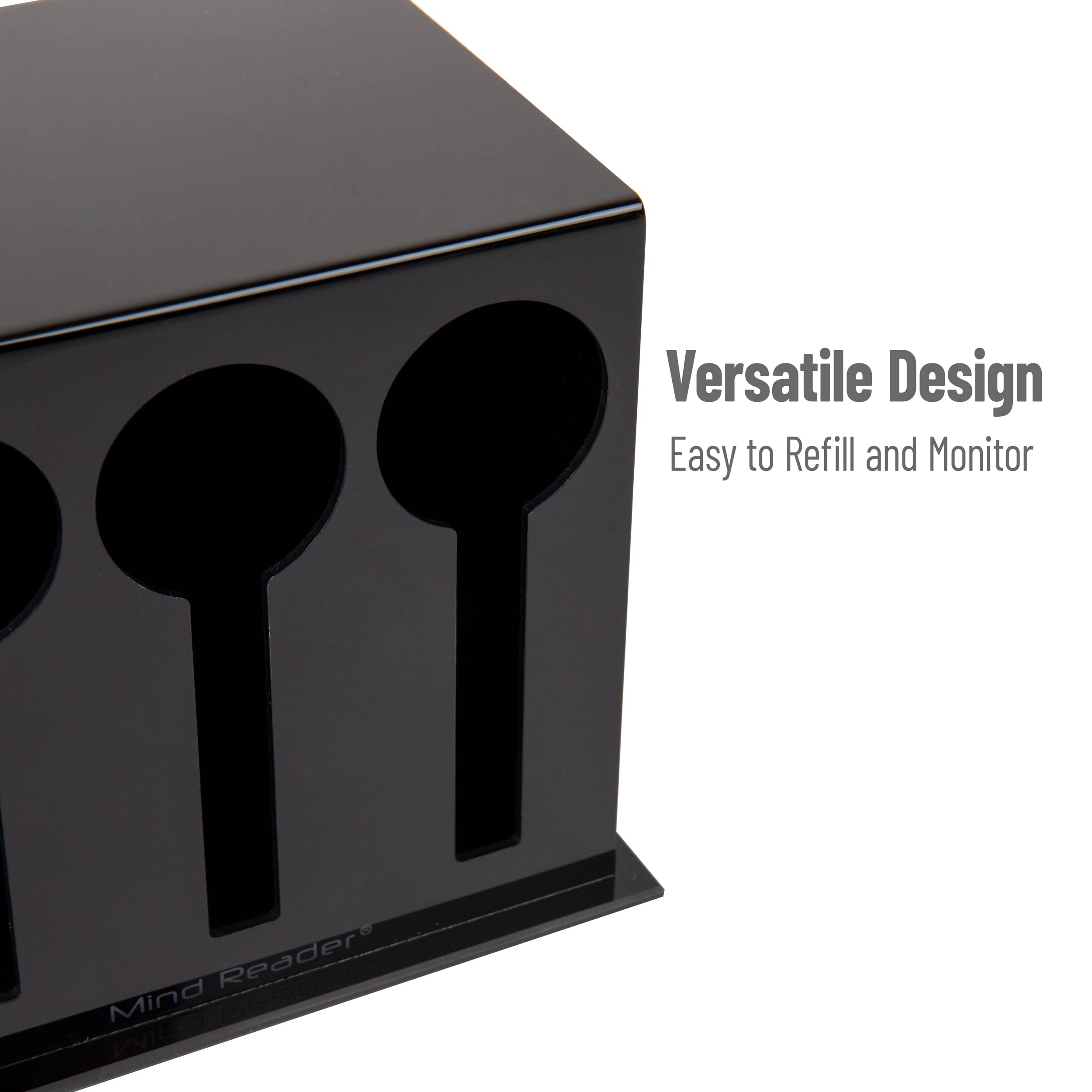 Mind Reader dispenser on a coffee station illustrating professional presentation and order