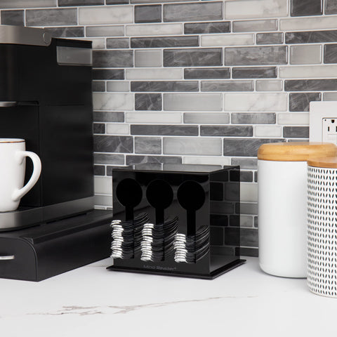 Mind Reader top view revealing three compartments and sorted cutlery for faster service
