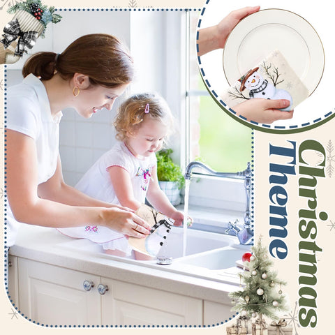 Mindsoft towel in hand wiping dishes demonstrating strong absorbency and convenience