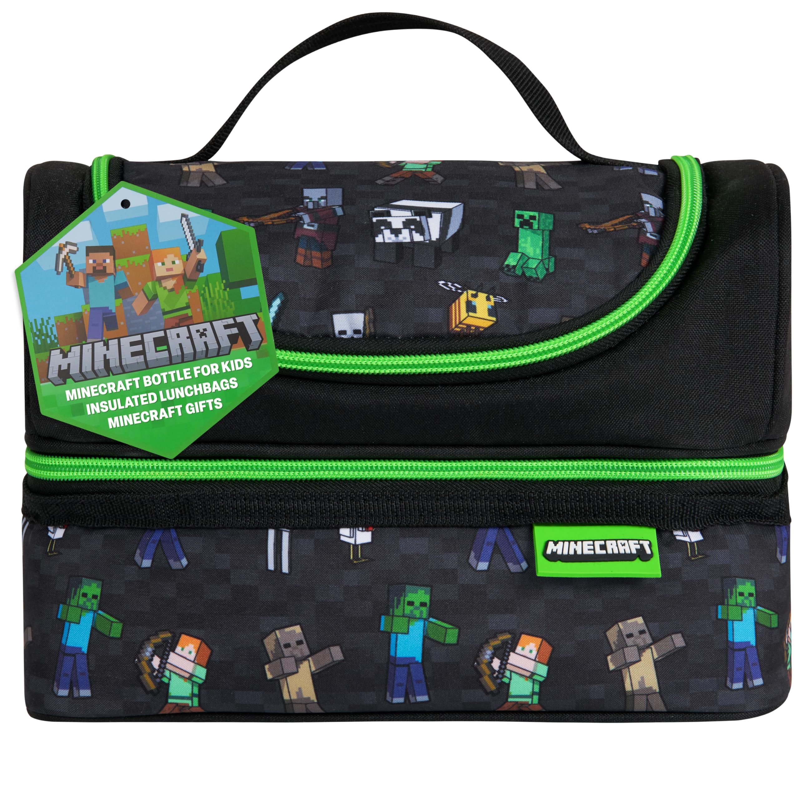 Minecraft creeper front view showing design and durable exterior for fans