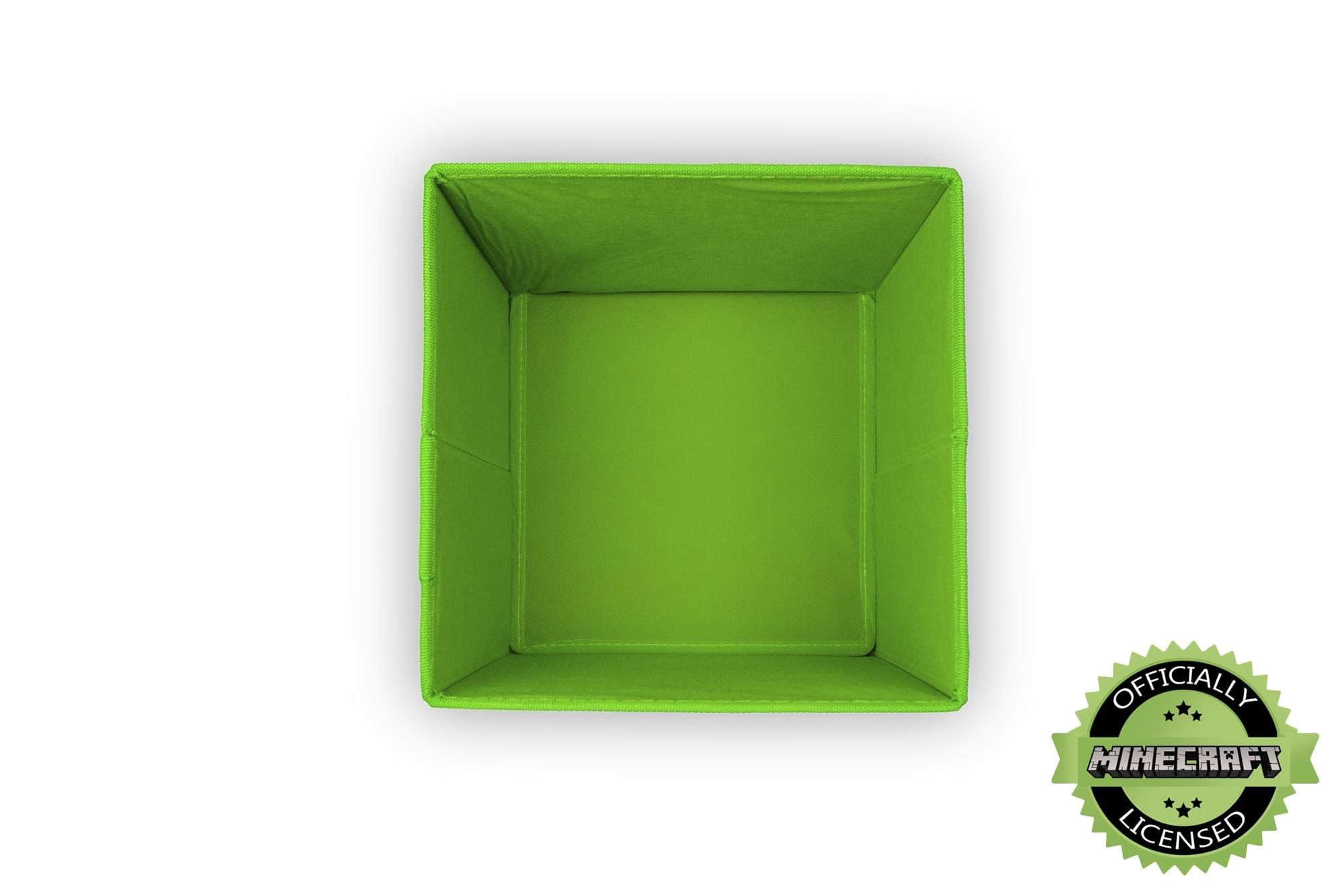 Minecraft Creeper fitted in cube shelf adding themed organization instantly