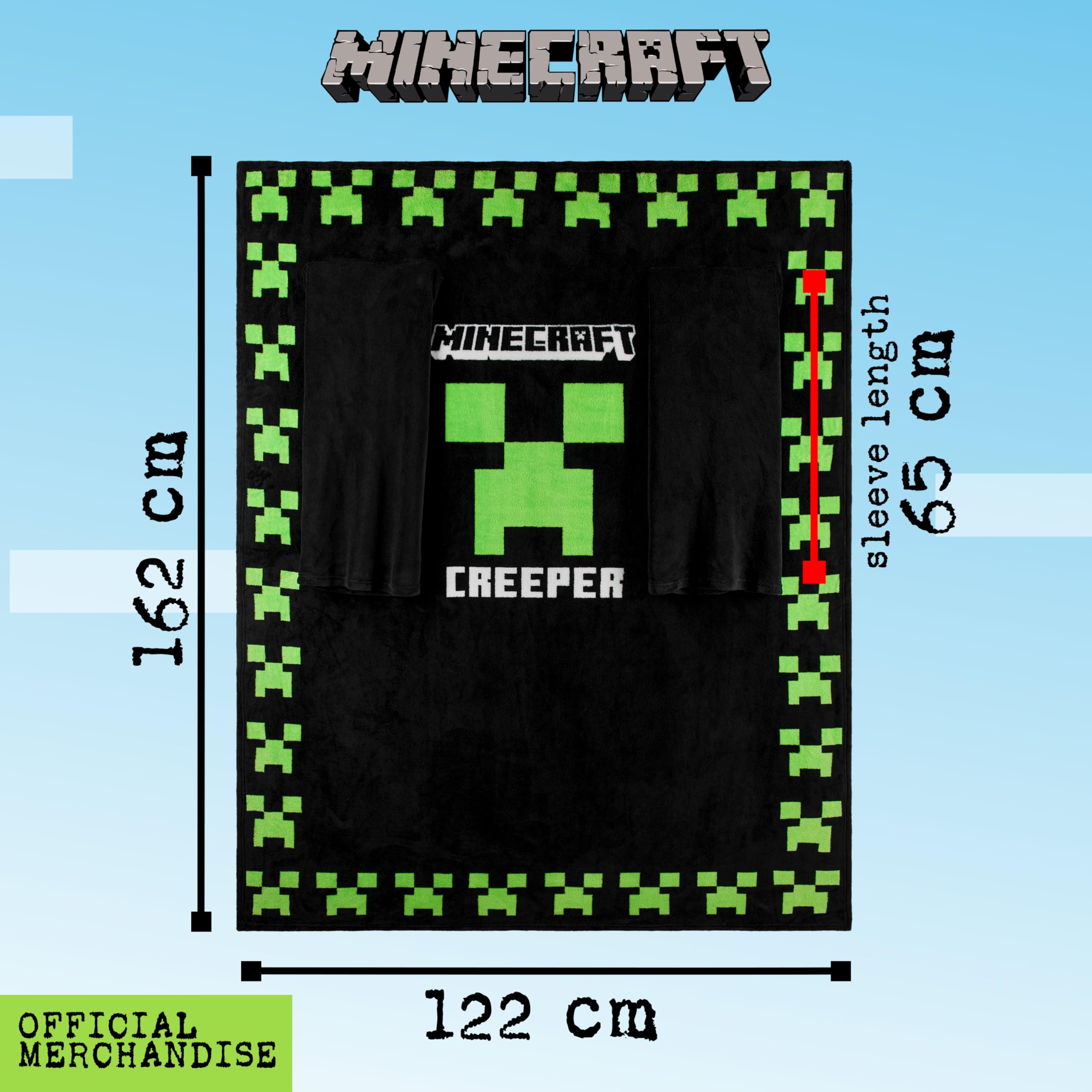 Minecraft product label and packaging showing official merch badge