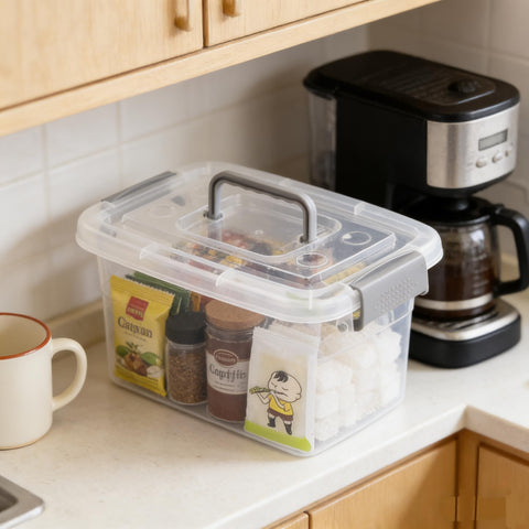 Minekkyes bin arranged in fridge keeping drinks and produce visible