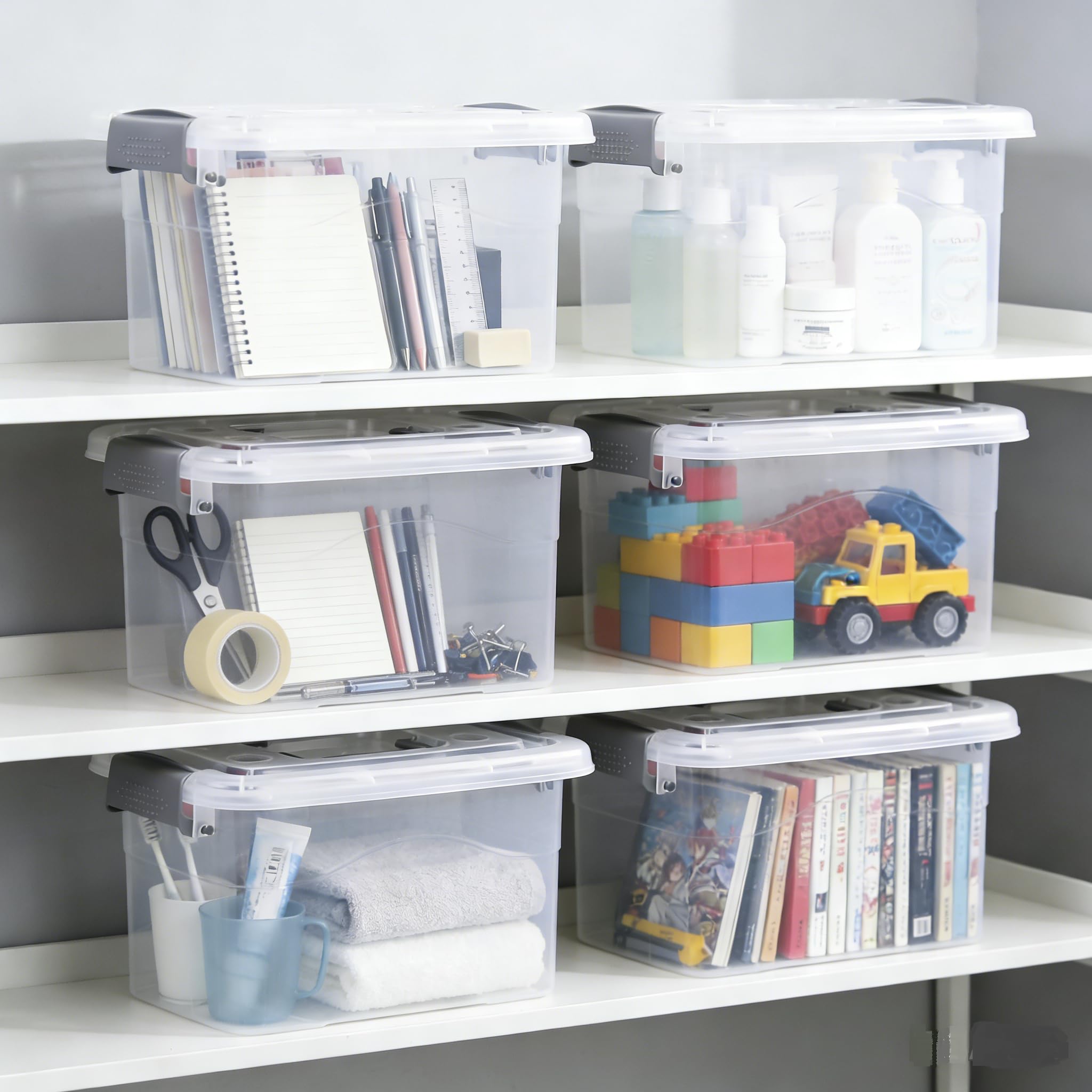 Minekkyes bin in pantry filled with snacks for quick visual access