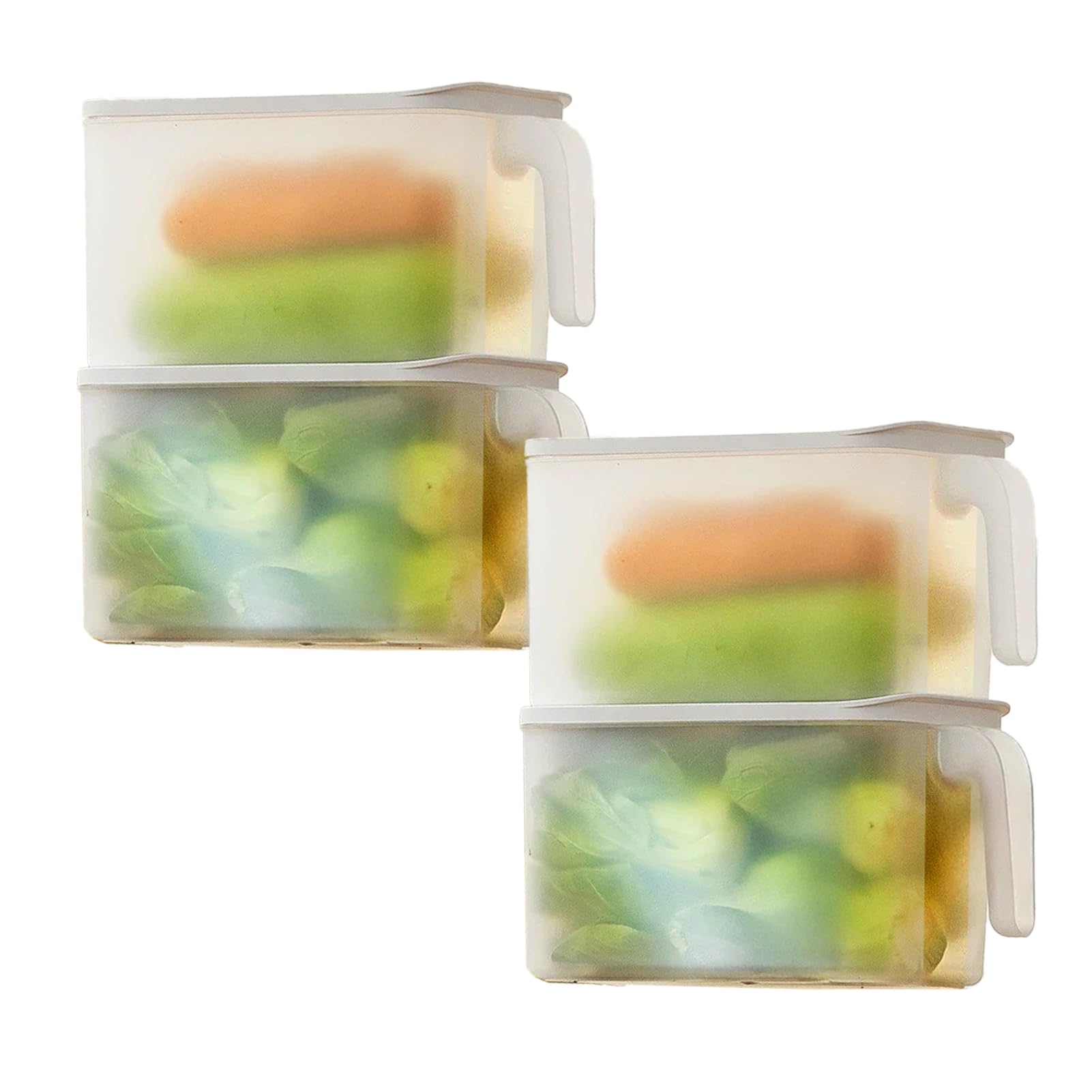 MineSign front view showing stacked containers for neat fridge storage benefit