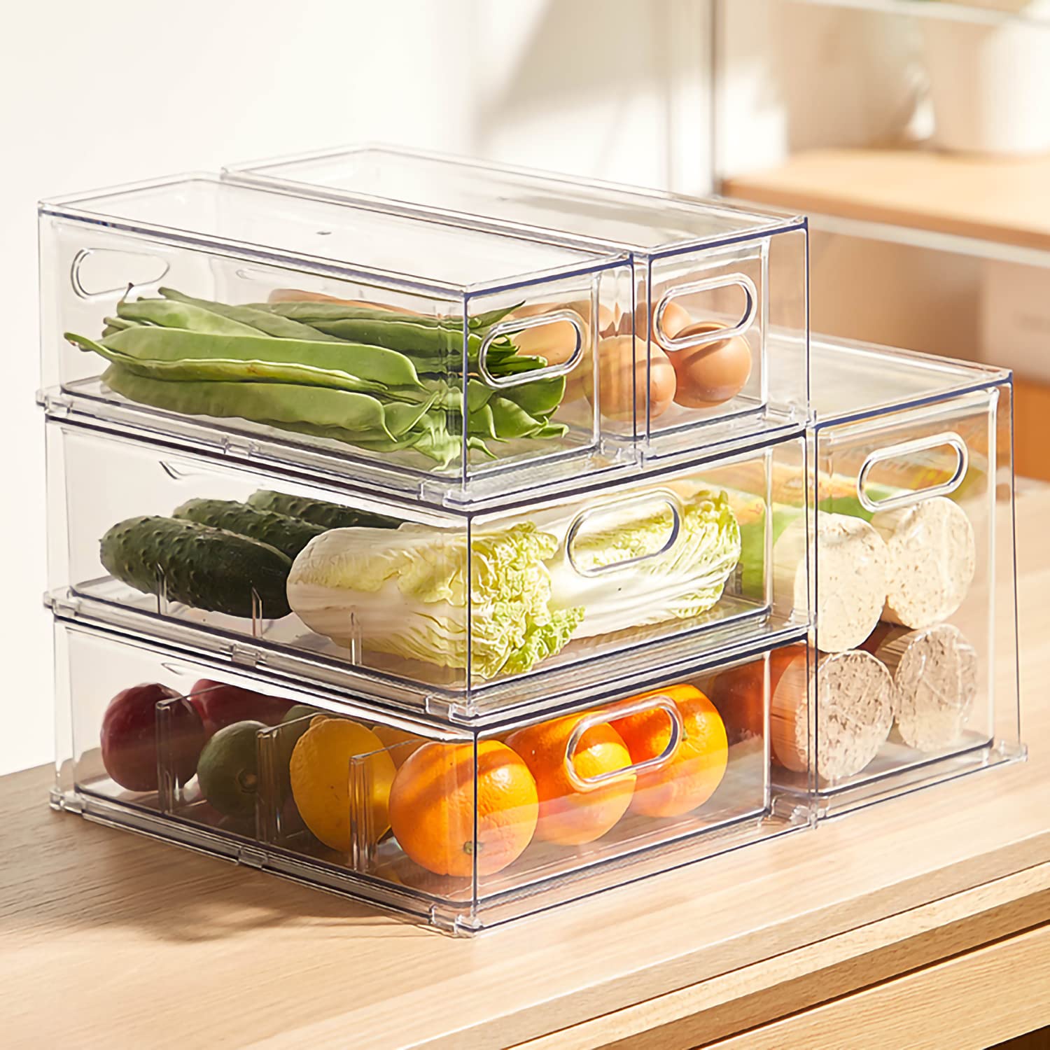 MineSign top view stacked drawers demonstrating space-saving vertical storage