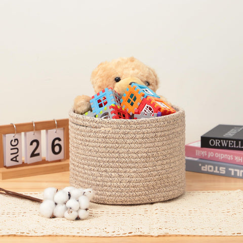 MiniArk basket on cube shelf, neat shelf organization and visual harmony