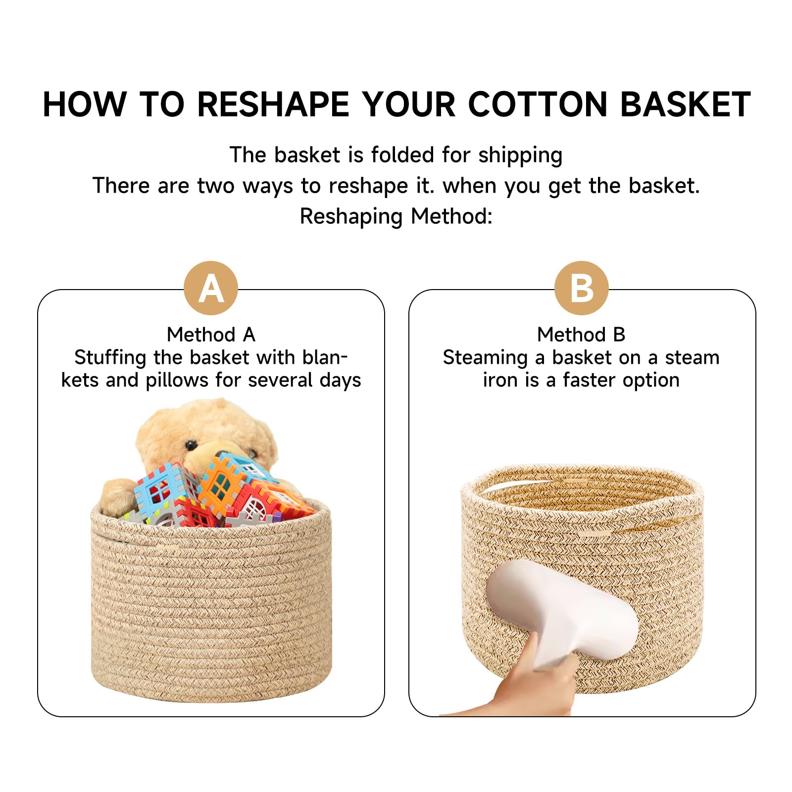 MiniArk baskets folded in packaging for efficient shipping and storage