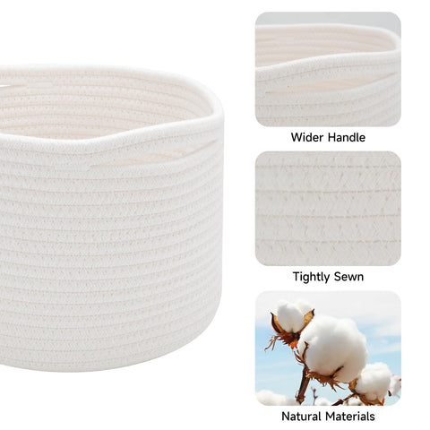 MiniArk close-up of cotton rope weave showcasing durable hand-stitched texture benefit