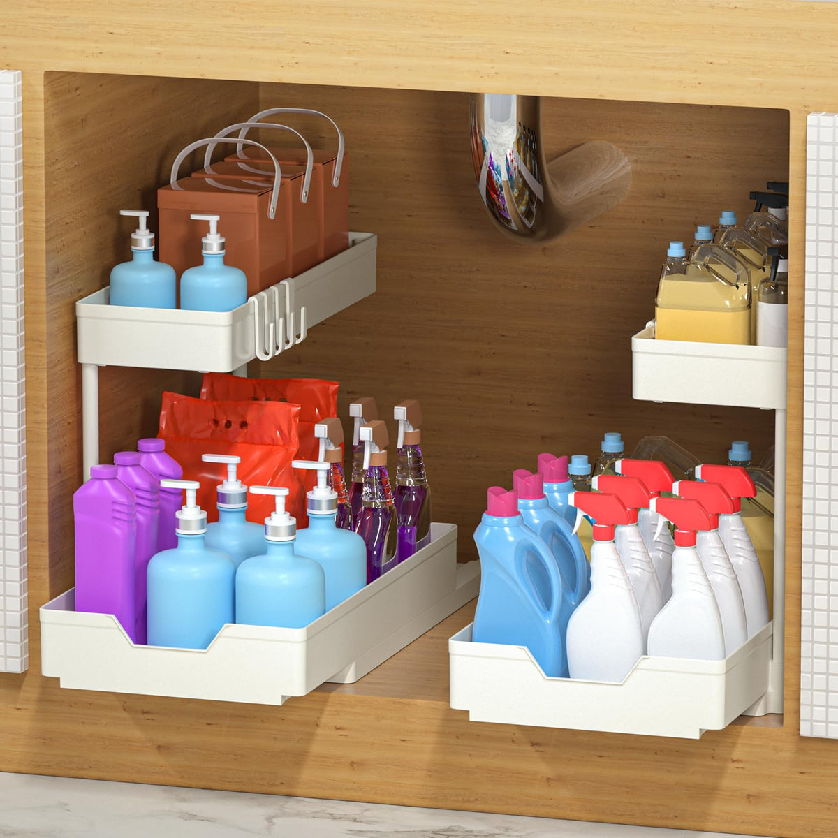 Minimalist Studio front view showing clean white organizer and compact layout benefit