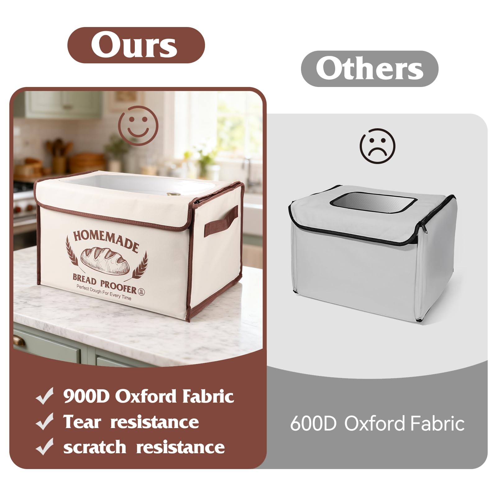 MINO ANT beside kitchen items showing actual size and practical counter fit